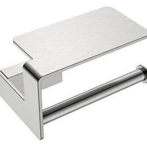 Boheme Q Держатель туалетной бумаги с полочкой, подвесной, цвет: nickel brush 10941-NB